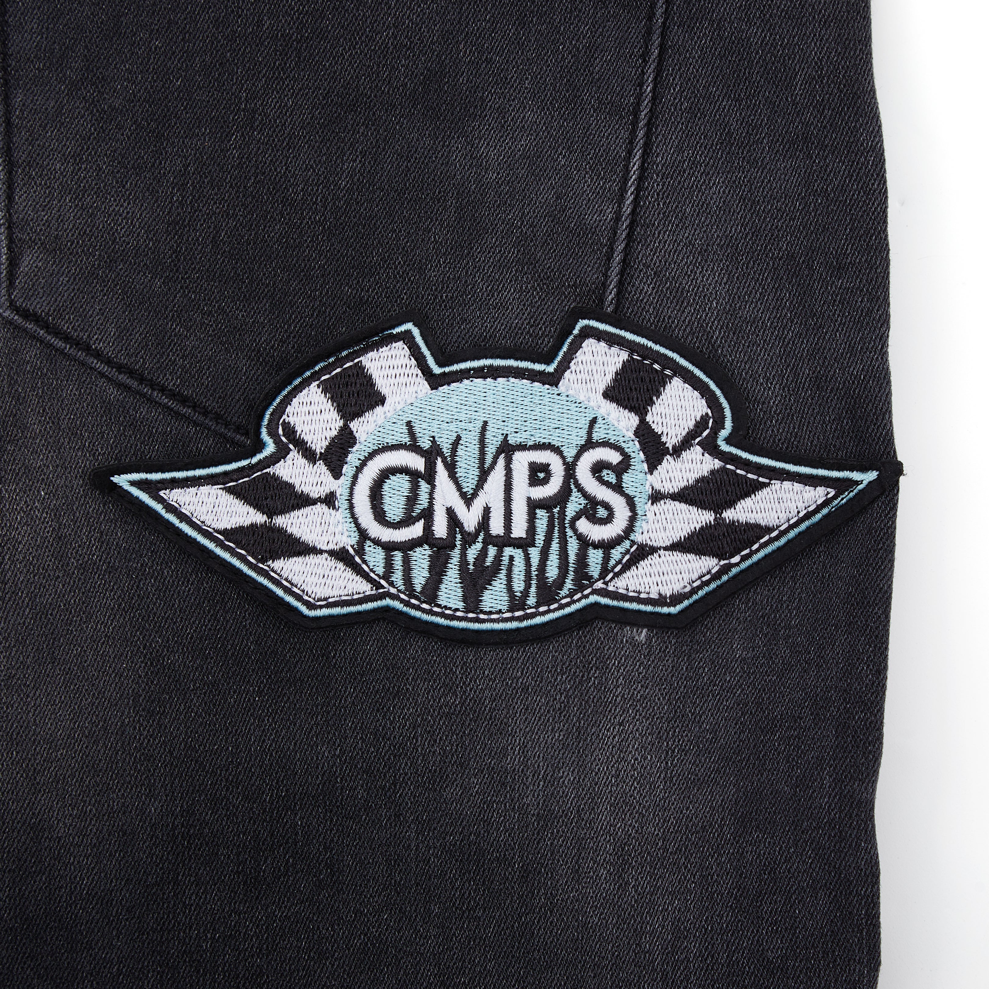 Motor Sports Denim Shorts - Washed Black